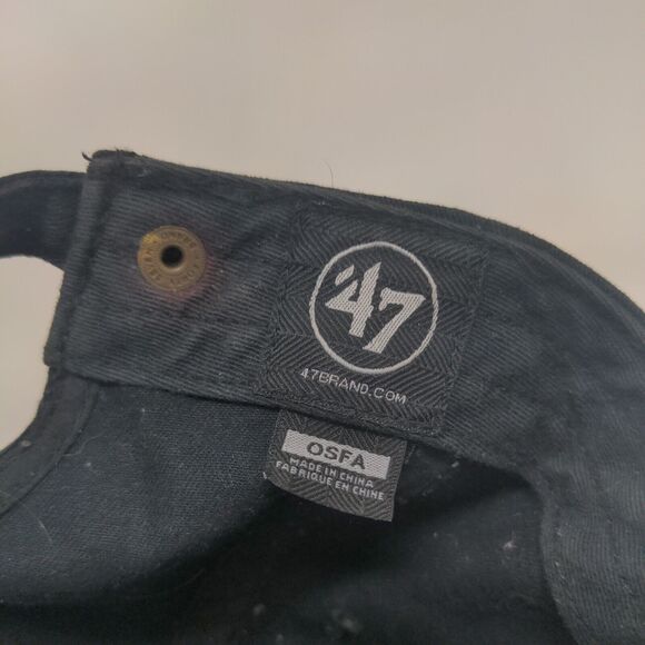 '47 Brand Men's Slideback Hat Black OSFM Embroidered LA Dodgers Logo - Picture 7 of 9